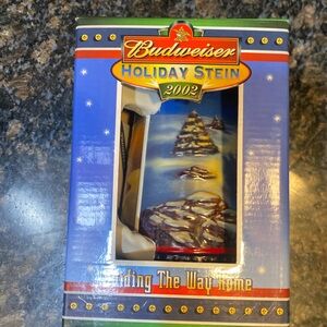 Budweiser Holiday Stein 2002